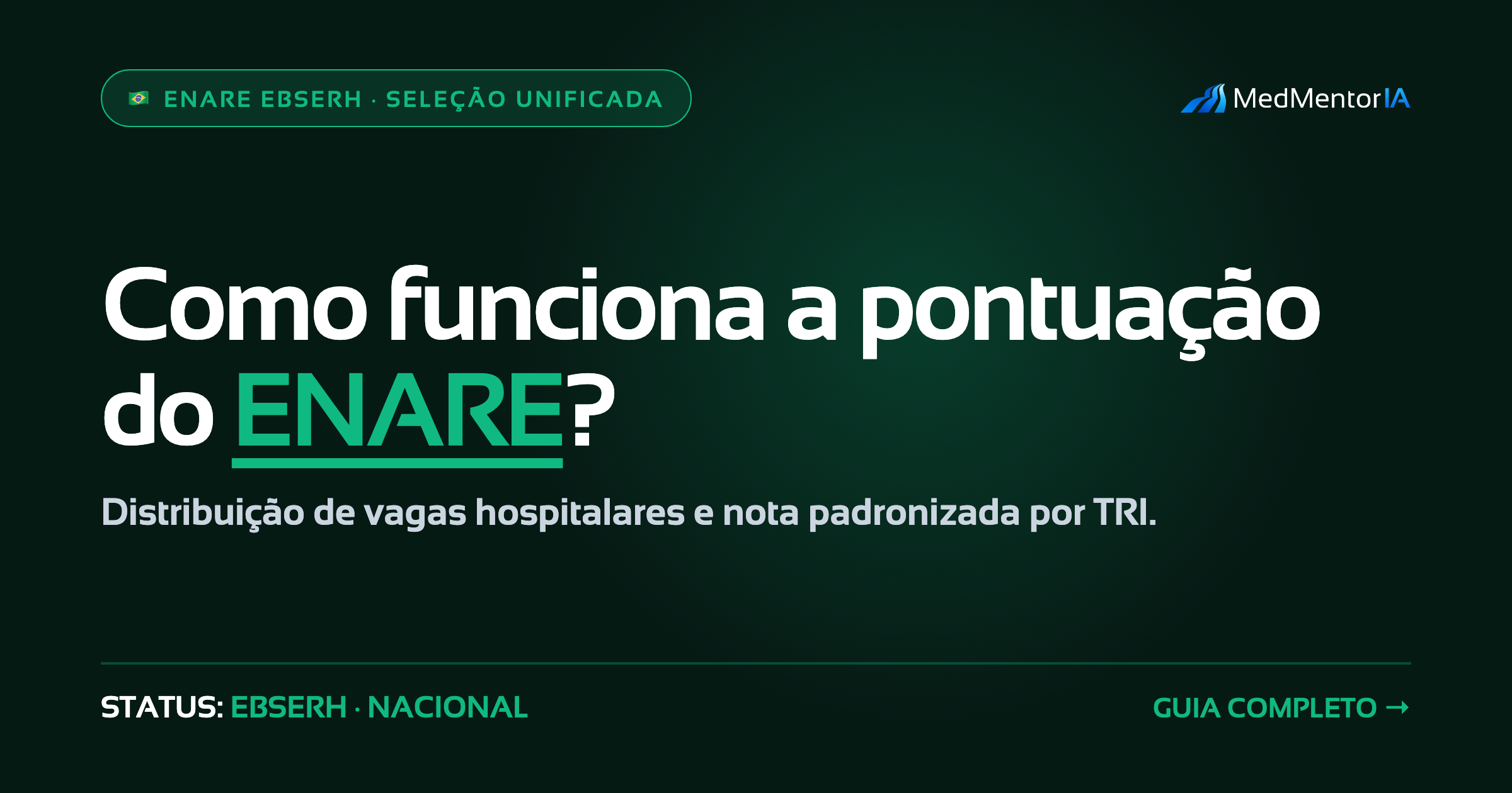 Bonificação ENAMED → ENARE: o que muda no acesso direto 2026
