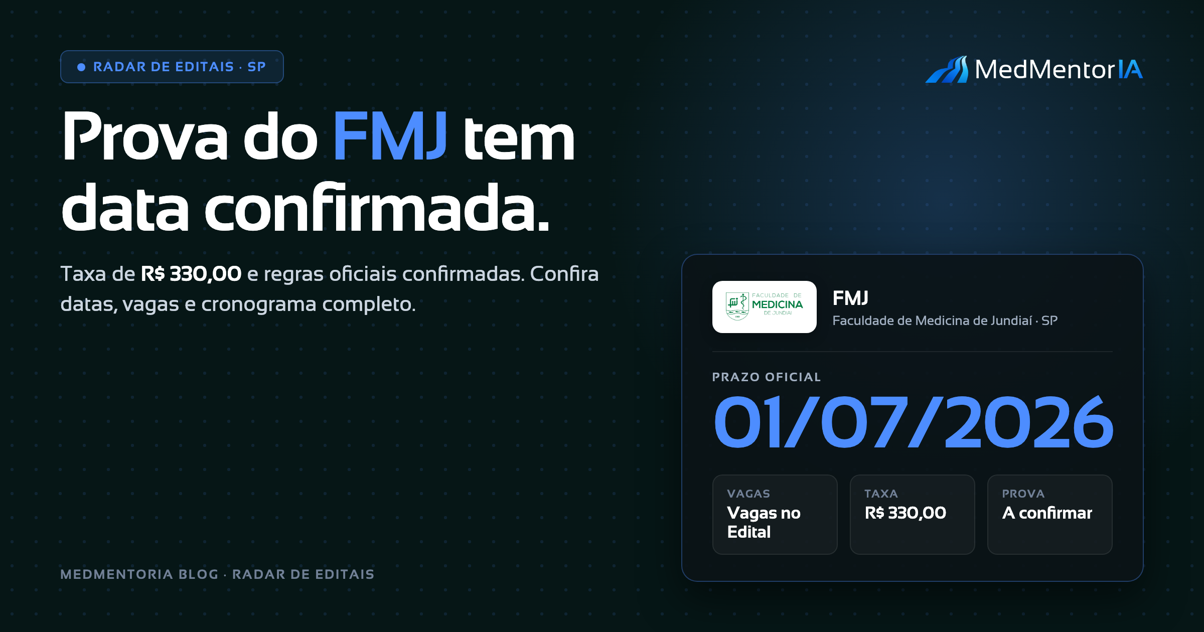 Calendário de Residência Médica FMJ 2026/2027: Datas Confirmadas, Taxa de Inscrição e Estratégia de Preparação