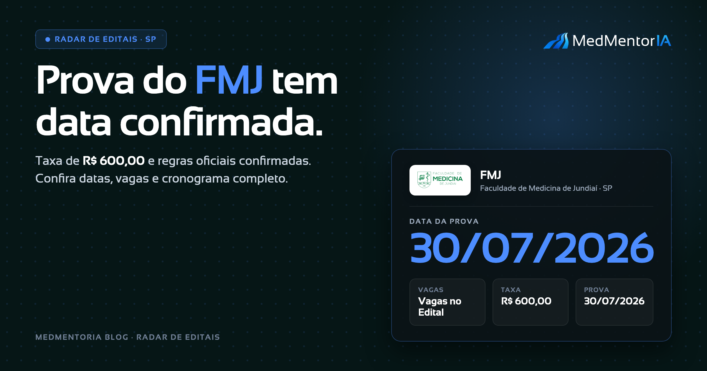 Edital FMJ Residência Médica 2026.2: Datas, Vagas Remanescentes e Guia Completo de Preparação