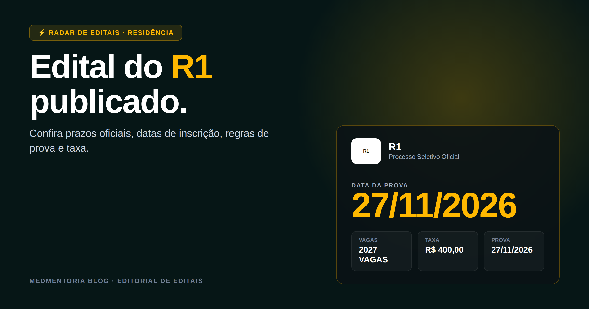 Edital HSJA para Residência Médica 2026/2027: taxa, vagas e o que você precisa saber agora