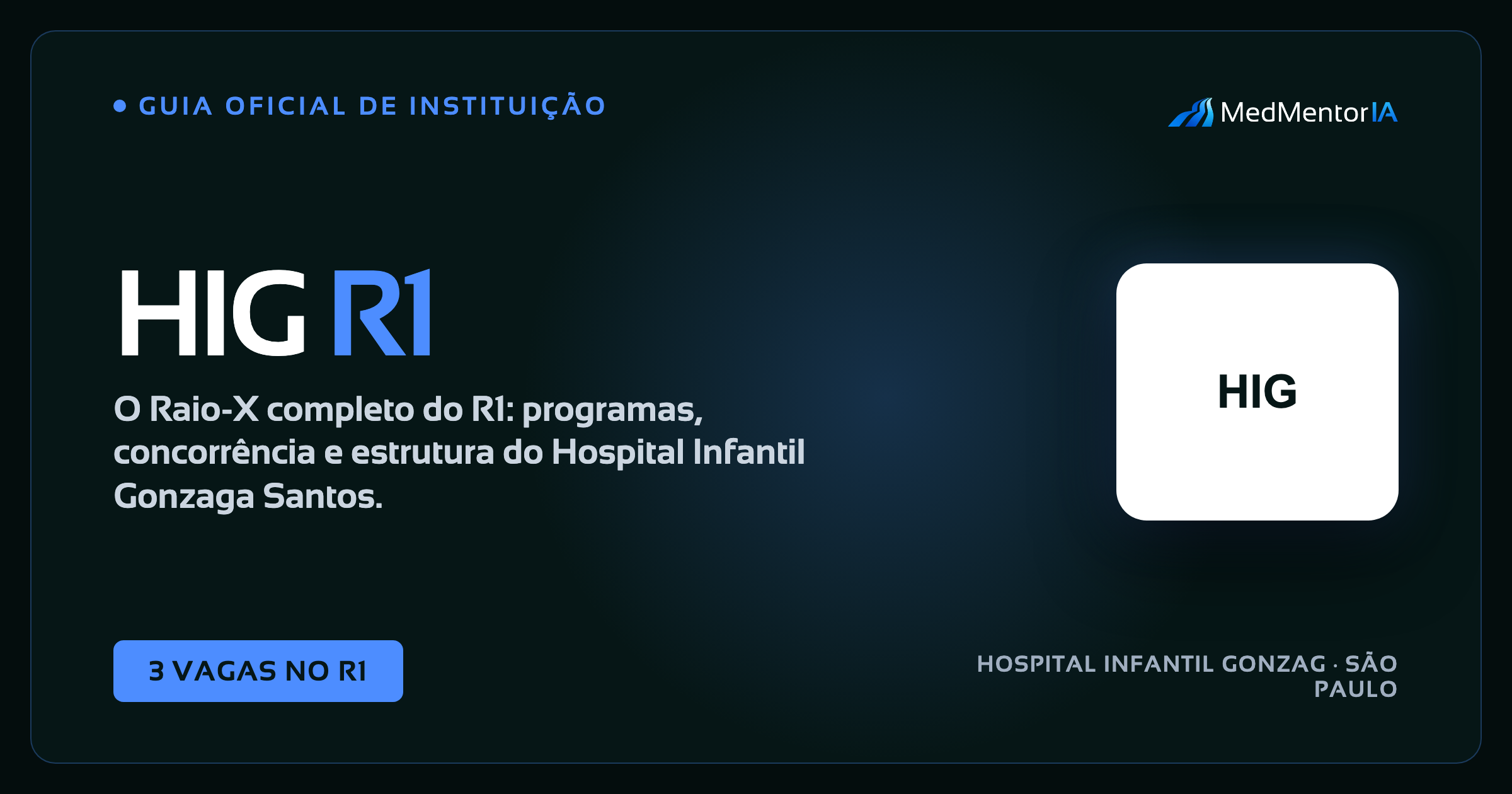 Hospital Infantil Gonzaga: Residência em Pediatria 2027