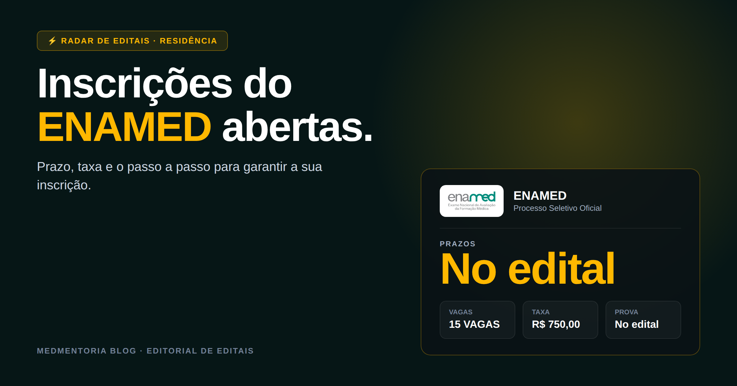 Inscrições Abertas: Como Se Inscrever na Residência Médica do HIS (ENAMED 2026/2027)