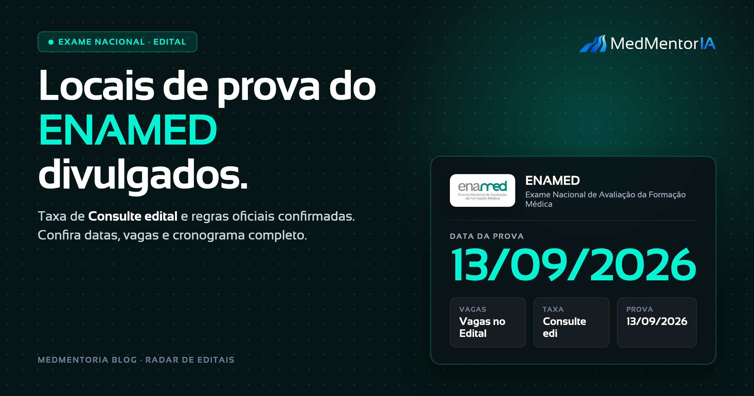 Locais de Prova do Enamed 2026: Guia Completo do Cartão de Confirmação, Datas e Estratégia de Preparação