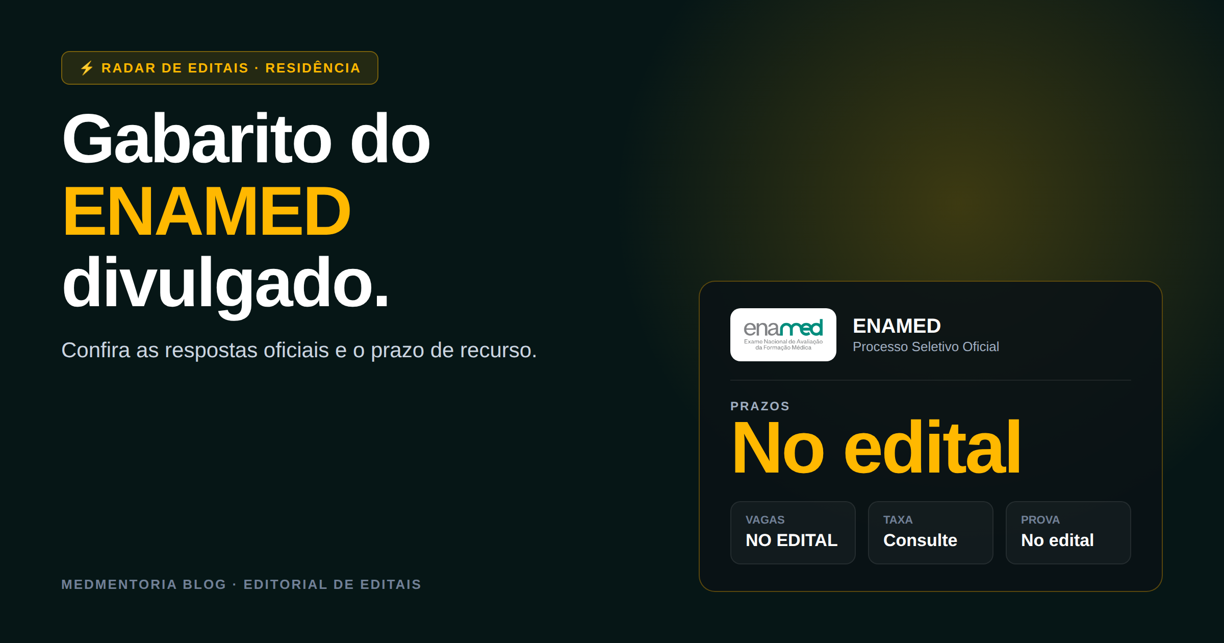 Prova de Residência Médica do Enamed 2027: Gabarito, Datas e Guia Estratégico Completo