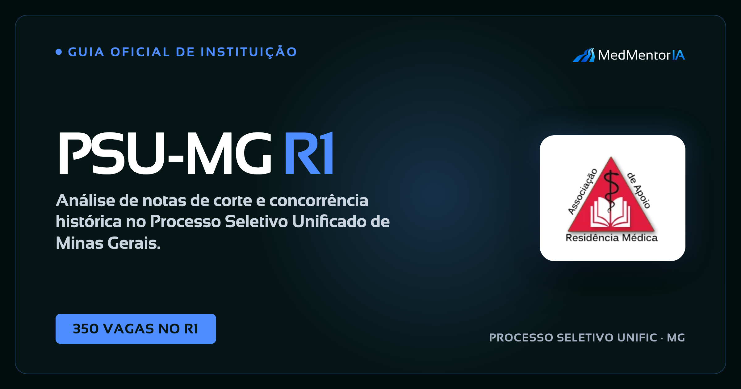 PSU-MG Residência Médica: Concorrência e Nota de Corte