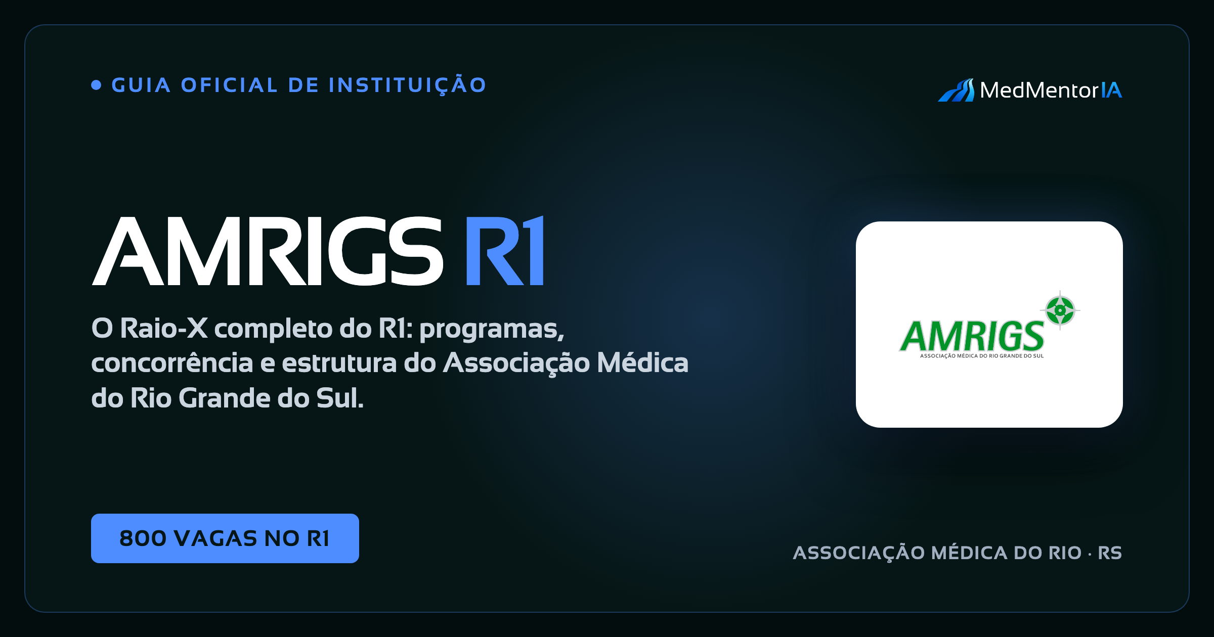 Residência Médica AMRIGS: Guia Completo 2026