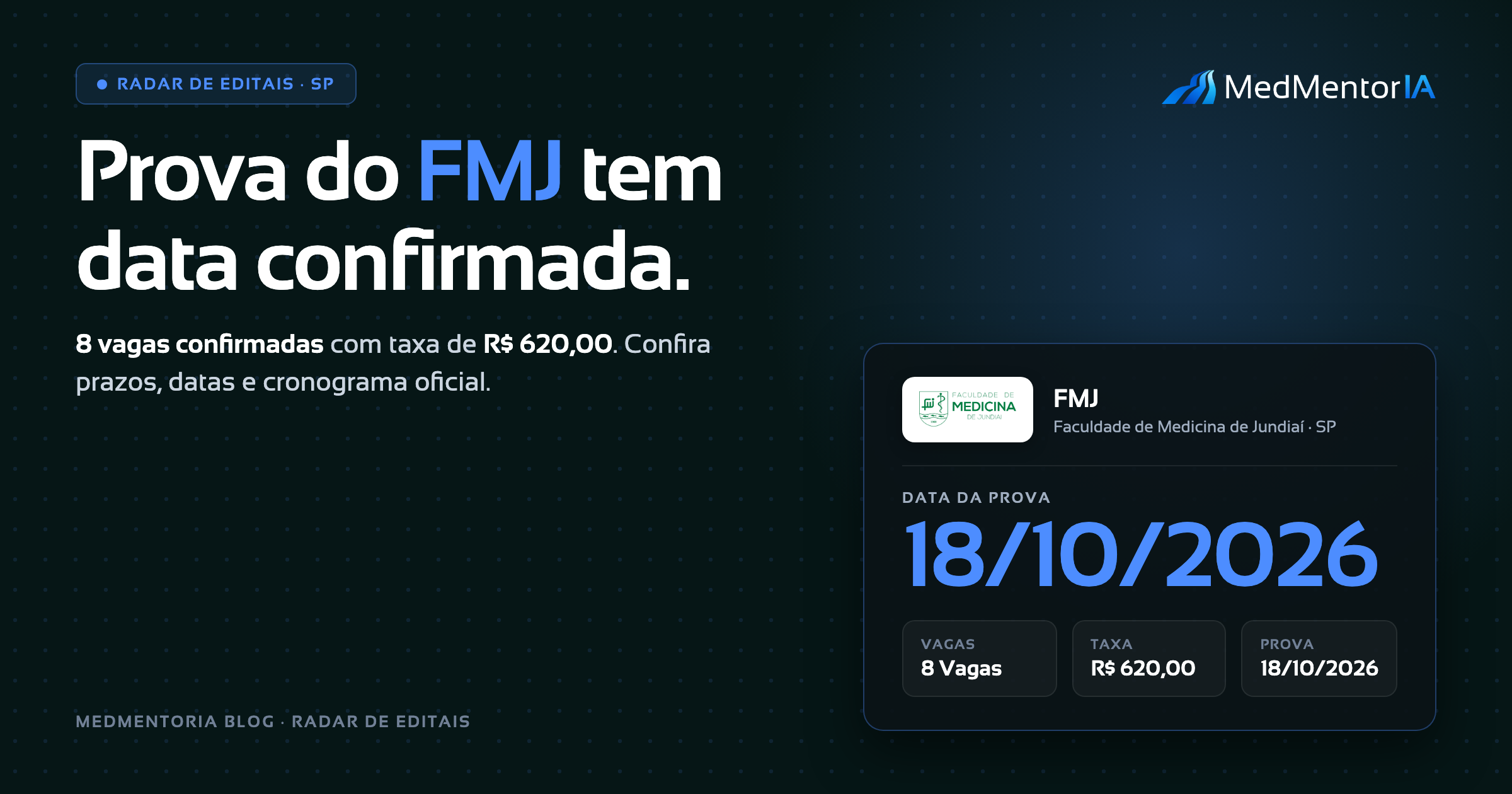 Residência Médica BOS 2026/2027: Edital FMJ, Datas, Vagas e Guia Completo de Preparação