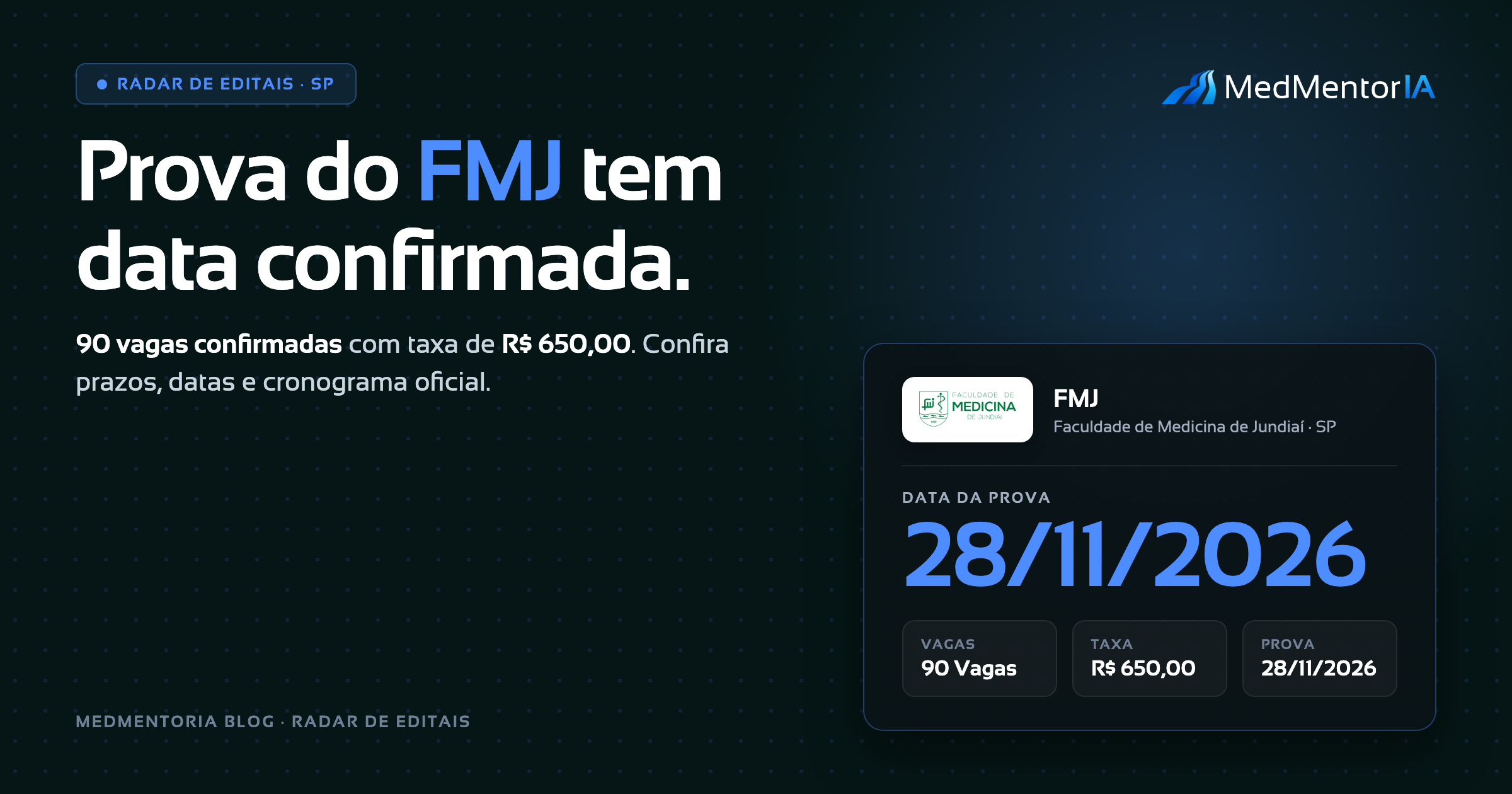 Residência Médica FMJ 2027: Edital Completo, Datas, Vagas e Estratégia Real de Aprovação