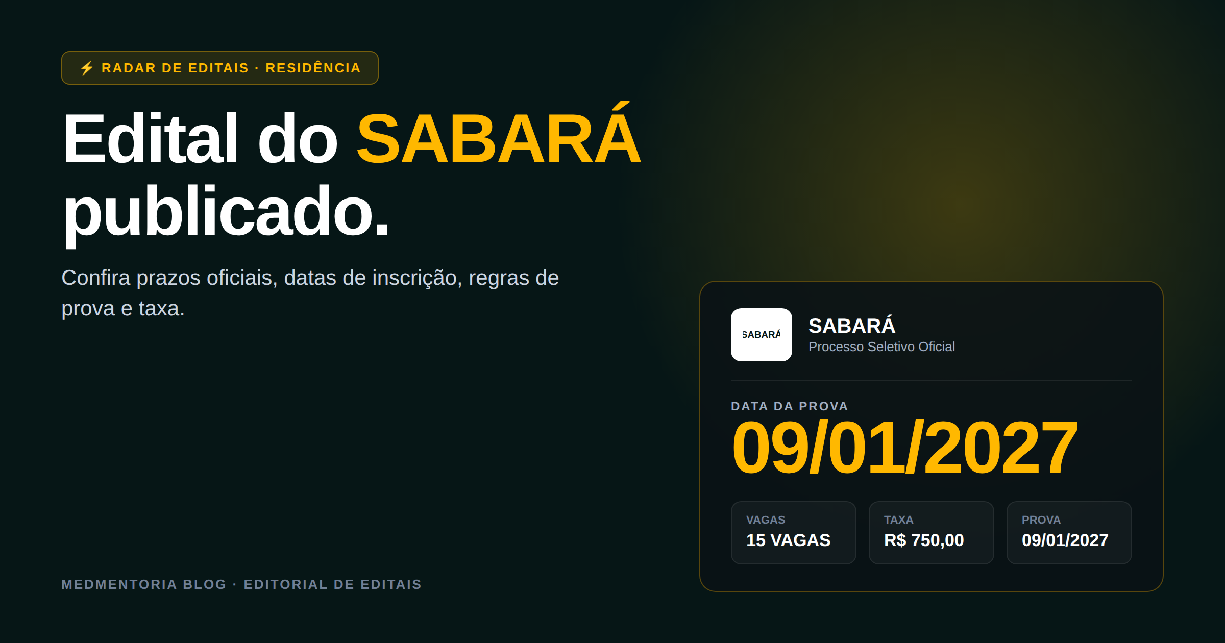 Residência médica HIS 2027: edital, datas, vagas e preparação estratégica
