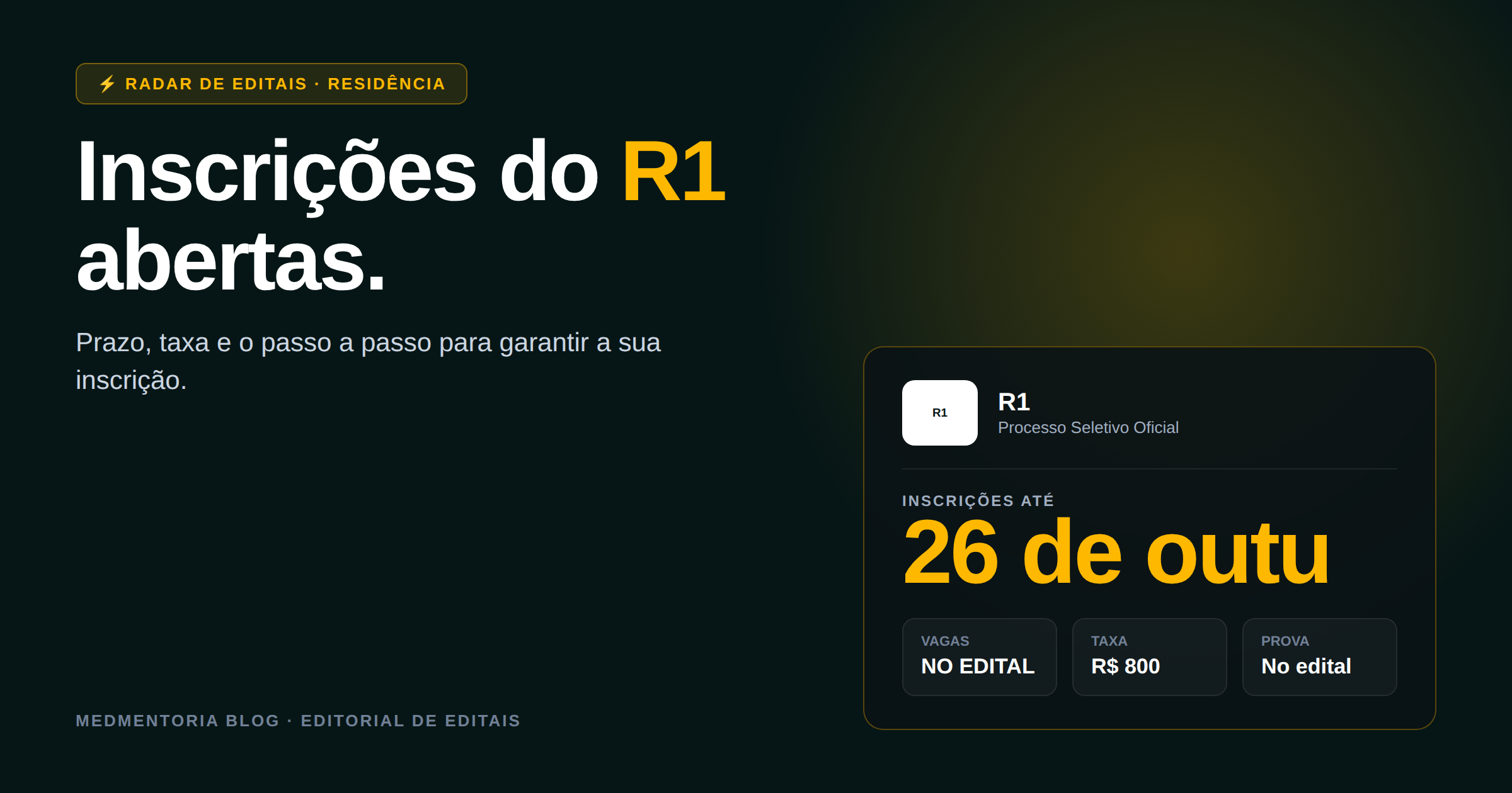 Residência Médica HRPP 2027: inscrições abertas, taxa de R$ 800 e datas essenciais para o candidato