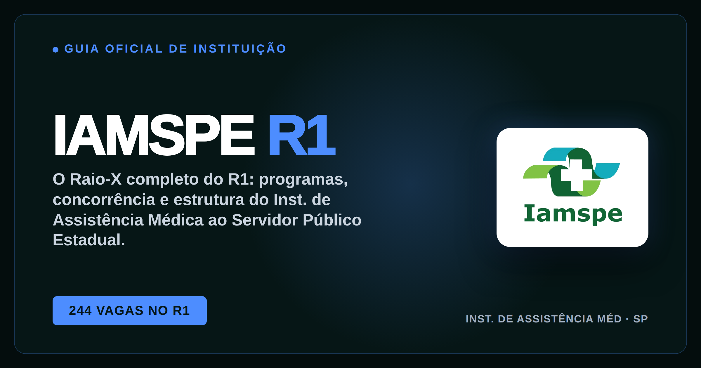 Residência Médica Iamspe 2027: Processo Seletivo do HSPE/FMO Avança em São Paulo