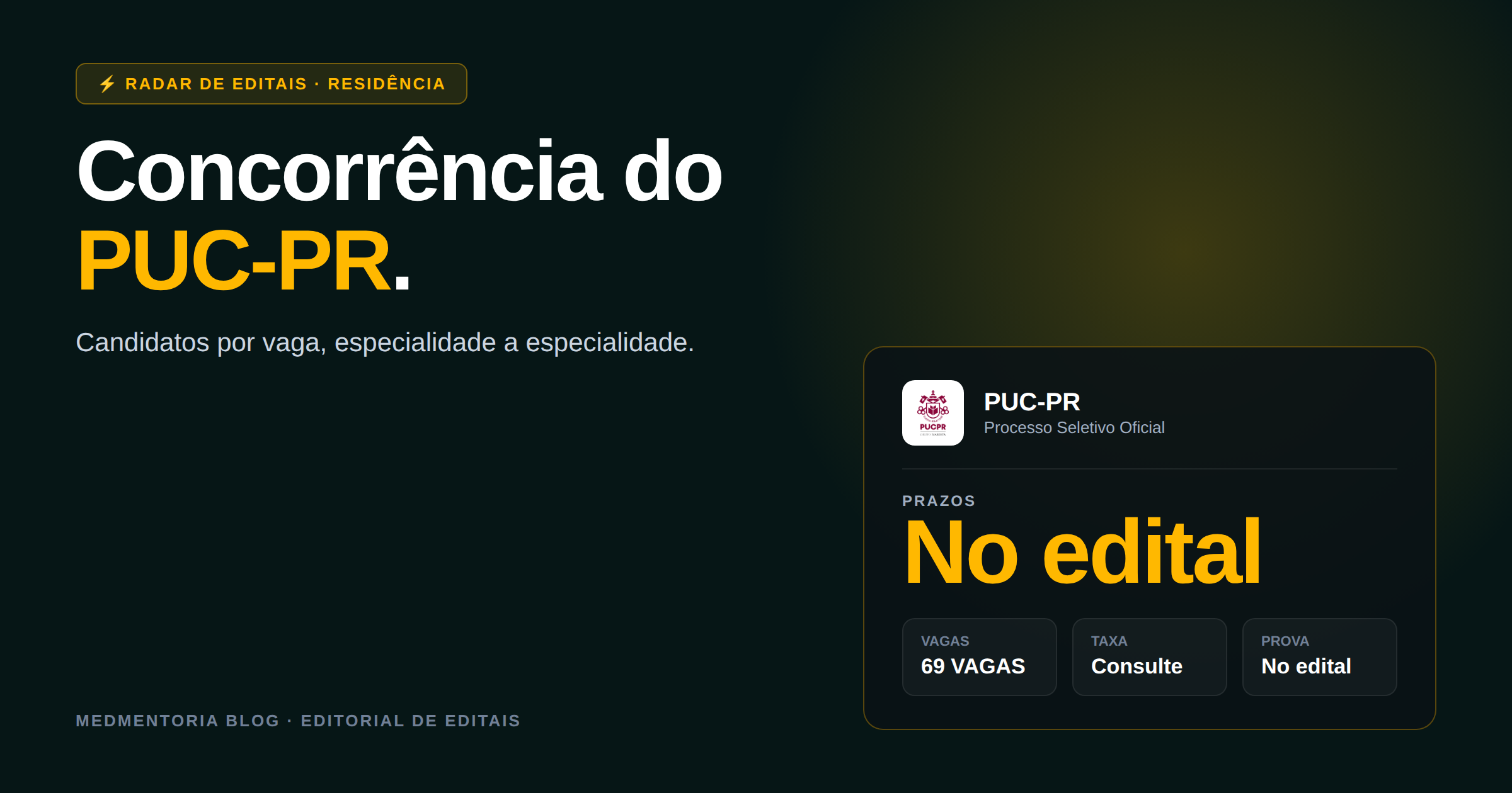 Residência Médica PUCPR 2027: Concursos, Vagas e Análise Completa da Concorrência por Especialidade