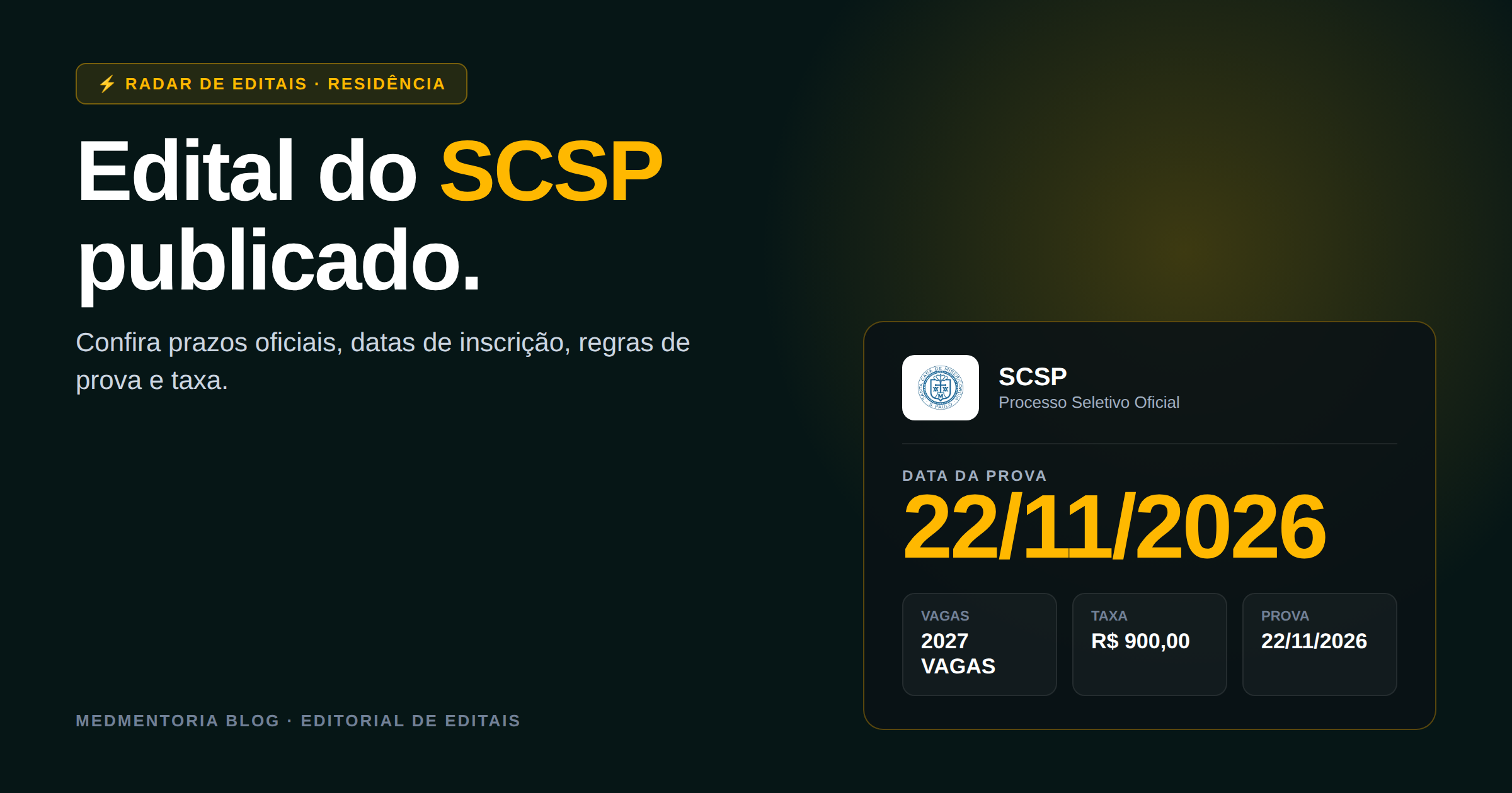 Residência Médica Santa Casa de Maringá 2026/2027: edital, inscrição e preparação estratégica