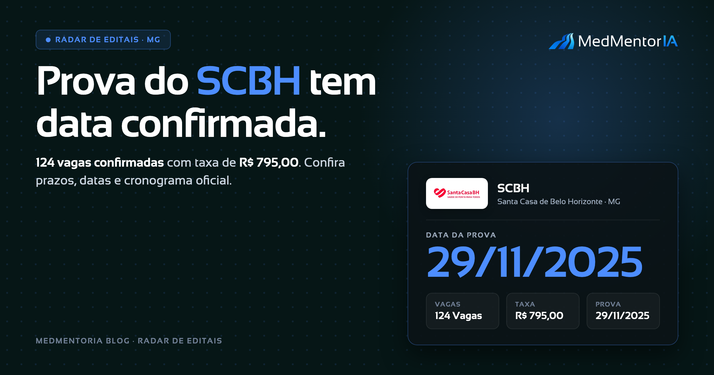 Residência Médica SCM-BH 2026: edital, vagas, datas e tudo sobre a prova (guia completo)