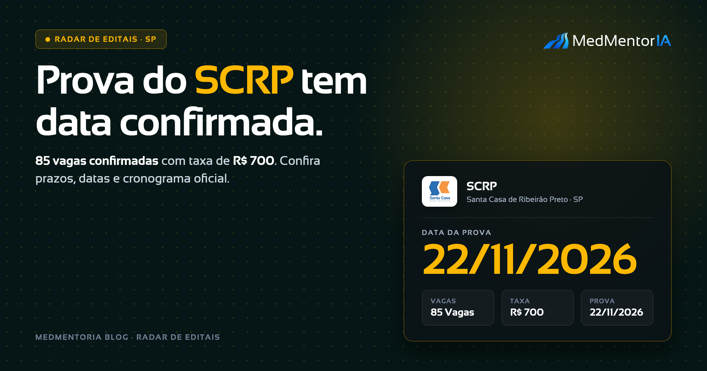 Residencia Medica SCMRP 2027: Edital, Vagas, Prova e Cronograma