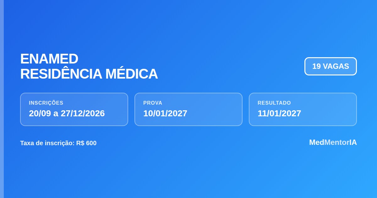 Residência Médica Santa Casa de Ourinhos 2027: Edital com 19 Vagas, Datas Oficiais e Estratégia de Preparo com TRI